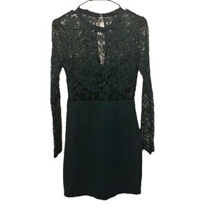 Women’s Romeo + Juliet Couture Lace Long Sleeve Bodycon Minidress Size S